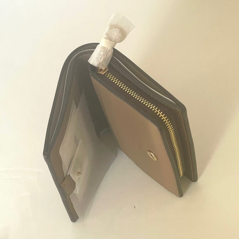 Coach Snap Wallet ID Pumpkin Halloween Signature Canvas Leather CCR19 - Picture 7 of 8